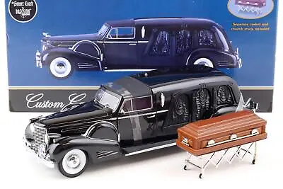 1:18 Sunset Coach Precision 1938 Cadillac Town Car Custom Carved Panel Hearse • $353.28