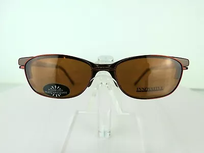 Magnetic Clip Revolution IMF-379 Satin Brn 49X15 POLARIZED CLIP Eyeglass Frames • $30