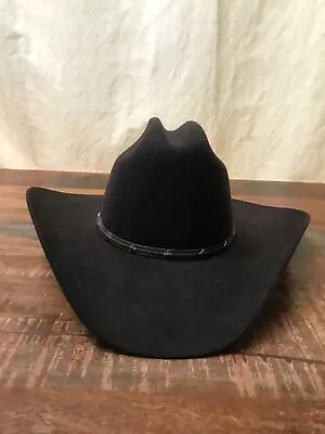 Vtg RCC Western Stores Cowboy Hat 3XXX Wool Blend Long Oval Brown 6 7/8 • $45