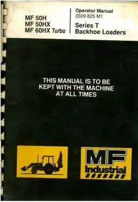 Massey Ferguson Loader Digger 50h 50hx 60hx Ops Manual • £24.99