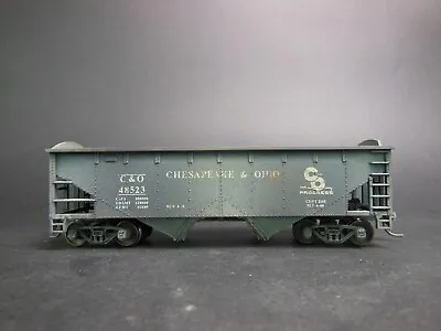 Ho Scale Custom Weathered Chesapeake & Ohio C&o 48523 2-bay Hopper • $59.99