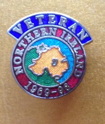 Northern Ireland 1969-98 Veterans Pin / Lapel Badge • £3.50