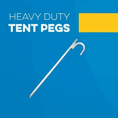 Heavy Duty Tent Pegs / Stakes / Marquee / Bouncy Castle / Trampoline / Awnings • £2.19