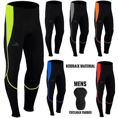 Mens Cycling Trousers Tights Thermal Padded Pants Cycle Long Legging NEW • £16.99