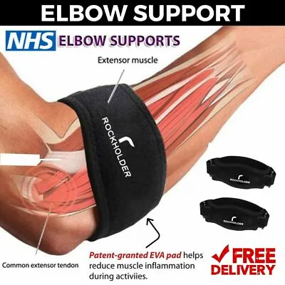 £3.53 • Buy Tennis Elbow Strap Support Gym Brace Golfers Epicondylitis Band Clasp Arthritis