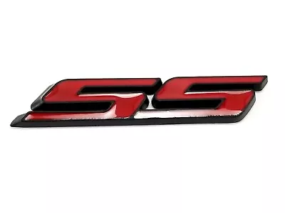 Camaro SS Grille Trunk Emblem (2010-22) Red W/Black Trim 3-5/8 In - 100146 • $5