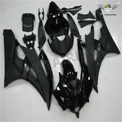 FK Injection Mold Raven Fairing Black Kit Fit For Yamaha 2006 2007 YZF R6 R048 • $379.99