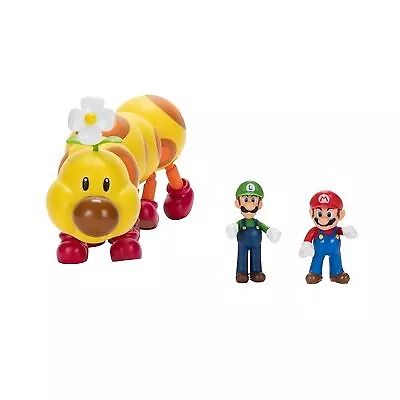 Nintendo Super Mario Wiggler Mario And Luigi Action Figure Set - 3pk • $14.99