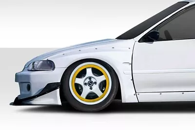 Duraflex 2dr / HB TKO RBS Wide Body Front Fenders - 2 Piece For Civic Honda 92- • $333