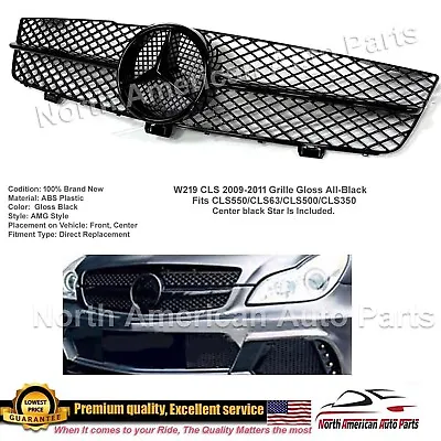 CLS 2009 2010 2011 All Black Gloss Grille CLS63 Style AMG Parts CLS550 CLS63 • $159