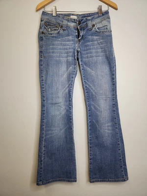 $12.95 • Buy HYDRAULIC Lola Bootcut Jeans 28×28 Women 5/6 Blue Stretch Medium Wash Stretch 