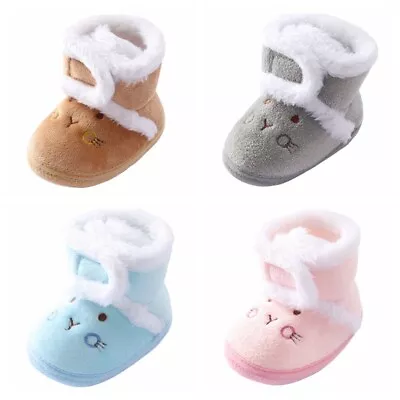 Infant Baby Girl Boys Toddler Slippers Socks Shoes Boots Winter Warm • £5.32