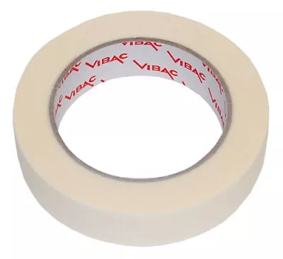 £17.10 • Buy Vibac Cream Paper Masking Tape Adhesive 25mm X 50m Qty 6 Rolls