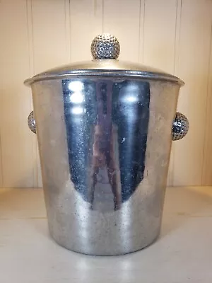 Mariposa Brillante Golf Ball Heavy Aluminum Ice Bucket • $60