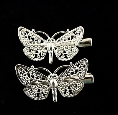 £2.24 • Buy 2 X Small Butterfly Hair Clips (both Face Left)