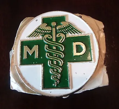 VTG Medical Doctor MD Car Grille Badge Emblem License Plate Topper-Inlaid Enamel • $36