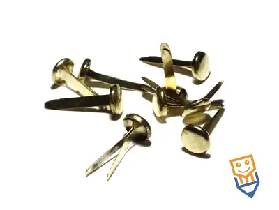 Paper Fasteners SPLIT PINS Butterfly Clip 13mm SMALL Quality Brass Gold CRAFTS • £21.31