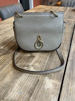 Mulberry Amberley Light Grey Leather Bag • £275