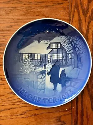 B&G Denmark 1973 Copenhagen Porcelain Plate  Country Christmas  Limited Edition • $10