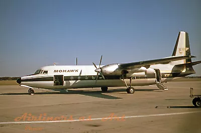 Mohawk Airlines Fairchild FH-227 N7816M In 1968 8 X12  Color Print • $12.95