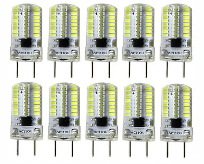 $16.14 • Buy 10pcs G8 G8.5 T5 Led Bulb Dimmable 64-3014SMD Silicone Lamp White 3W 110V 120V H