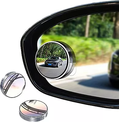 2pcs Blind Spot Mirrors Round HD Glass Convex 360° Side Rear View Mirror For Car • $3.59