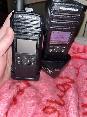 2 Motorola DTR600 Digital Two Way Radio With Charger • $400