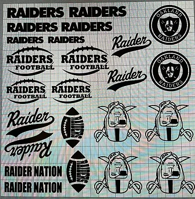 Oakland Raiders Vinyl Stencil For Custom Shoes Sneakers And Small Projects • $16