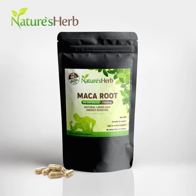 £6.95 • Buy Maca Root Capsules 7000mg Vegan Organic Sexual Health Libido Lepidium Meyenii