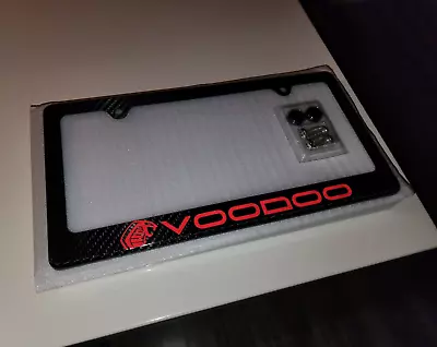 Shelby GT350 (Red) Voodoo Mustang 100% Carbon Fiber License Plate Frame • $45