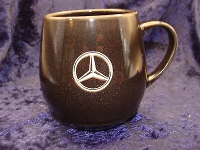 Mercedes Benz Classic Logo Mug ~ Black ~ 4.50” ~ Great Condition ~ • $14