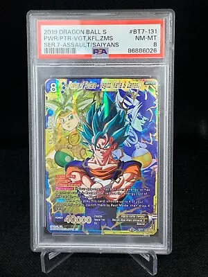 Dragon Ball Super Cards Power Of Potara Vegito Kefla & Zamasu BT7-131 SCR PSA 8 • $59.99