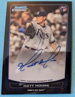 2012  Bowman Chrome Rookie Autograph  Auto MATT MOORE Card # 211 • $25