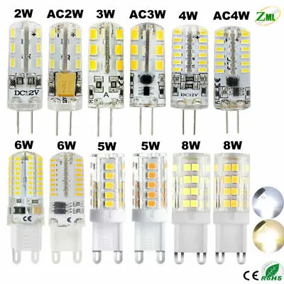 G9 G4 LED Halogen Bulb 2W 3W 4W 5W 6W 8W Capsule Light Replace  Lamp 12V / 220V • £10.99