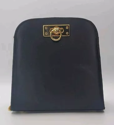 Vtg 1980s Another Y&S Original Black/Gold Shoulder/Crossbody Purse Clutch  • $36