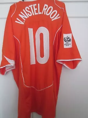 Holland 2004-2006 WC Qual Van Nistelrooy #10 Home Football Shirt Size XXL /57113 • $123.30