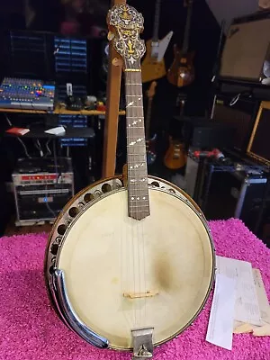 1926 Vtg Paramount Style A Wm. L. Lange Melody  Short Scale  Banjo Mandolin  • $999