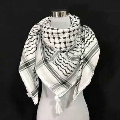 Keffiyeh Shemagh All Original Made In Palestine Arab Scarf Kufiya Arafat Cotton. • $23.08