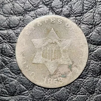 Silver 1853 US 3 Cent Silver | AG Condition • $19.50