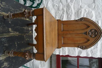 Antique Carved Oak Chapel / Gothic Chair • £65