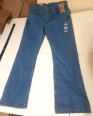 Levis 527 Slim Boot Cut 34 32 Medium Wash Denim Blue Jeans New Mens • $49.99