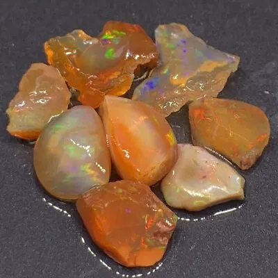 Multifired Colorful Select Mexican Fire Opal Rough Raw Uncut Loose Opal Parcel • $195