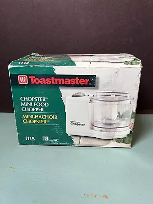 Toastmaster 1115 Chopster Mini Food Chopper-New Opened Box • $17.90