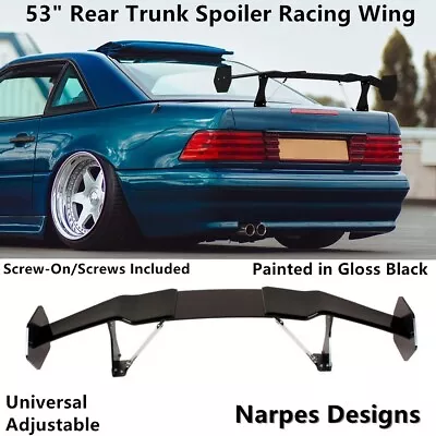 For Honda AUDI Mercedes Mazda Nissan GT-Style Trunk Spoiler Wing 53  Universal • $95.92