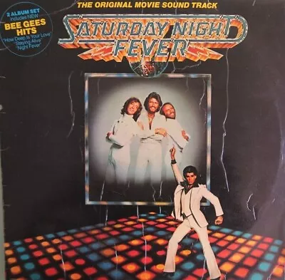 Saturday Night Fever The Bee Gees Australia 12'' SILVER Vinyl Lp 1978 DISCO Rare • $89.99