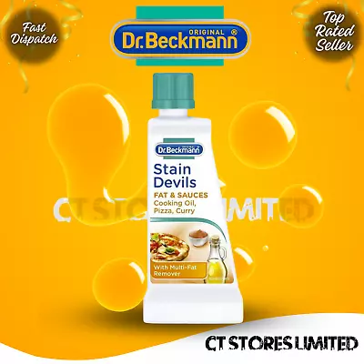 Cooking Oil Stain Remover Fat Grease Fabric Clothes Cleaner Dr Beckmann 50ml • £4.93