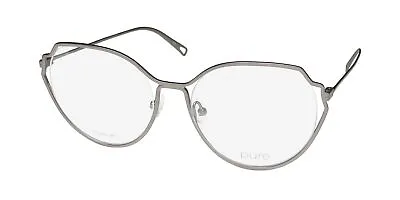 Marchon Airlock Pure 5001 Titanium Oversized Lenses Retro Eyeglass Frame/glasses • $56.95