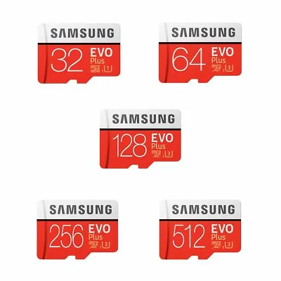 £47.23 • Buy Samsung EVO Plus Micro SD SDXC 32GB 64GB 128GB 256GB 512GB CLASS 10 Memory Card