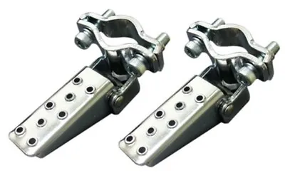 Bicycle Steel Foldable Folding Fork Foot Step Peg BMX Chrome MTB Bike • $16.95