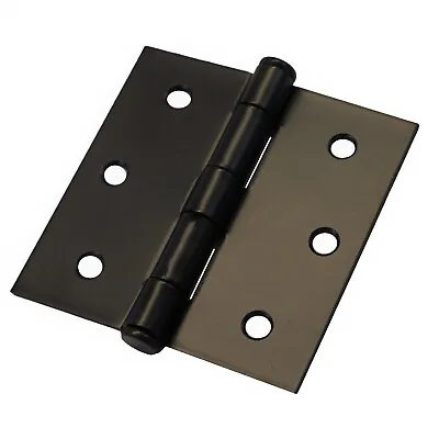 £2.99 • Buy Backflap Strap Butt Hinges Door Box Hinge Heavy Duty Black Plated Tee Gate 75mm